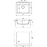 Мойка кухонная LEMARK HANKA 570 грей 9910015